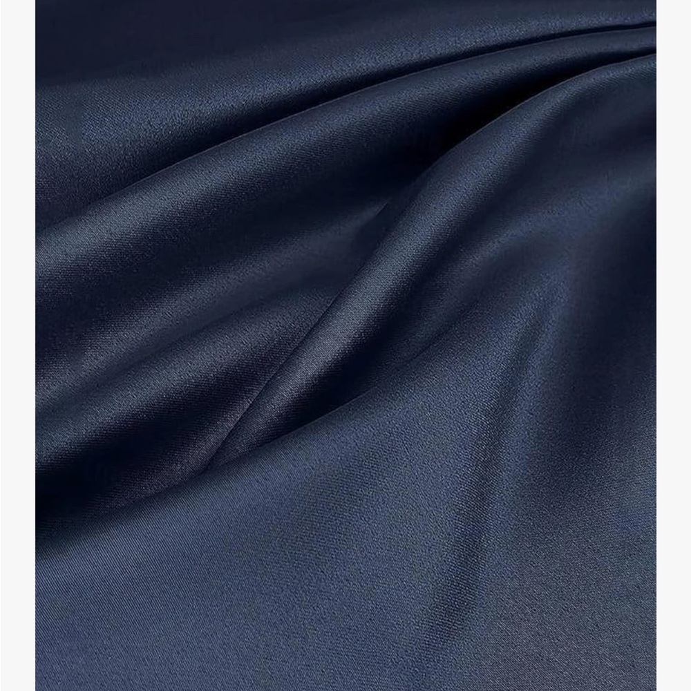 Elegant Navy Maxi Dress with Draped Waist - Picture 3 of 5